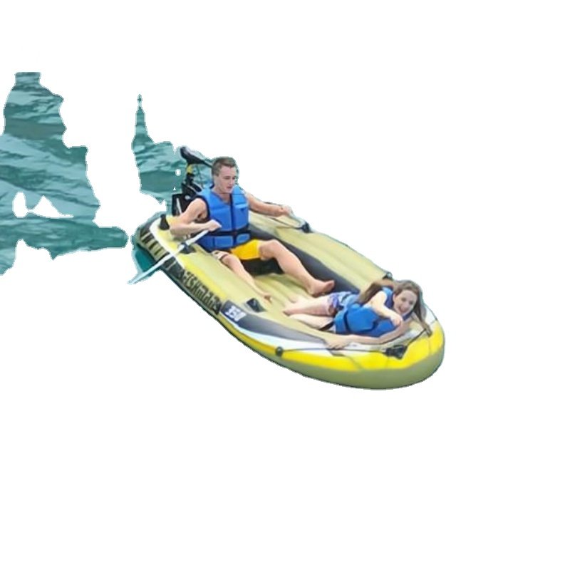9ft Electric Engine 9ft Inflatable Dingy Small Dinghy Fabric Fishing Rowing Motor Inflatable Boat Lake River Outdoors PVC PC